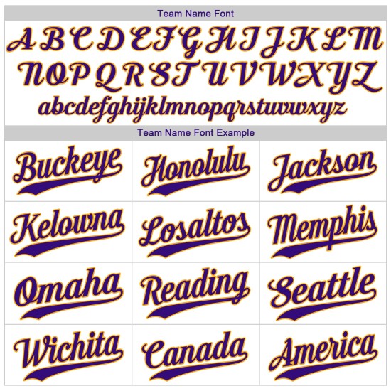 Benutzerdefinierte weiß lila Nadelstreifen lila-gold authentische Baseball Jersey Benutzerdefinierte weiß lila Nadelstreifen lila-gold authentische Baseball Jersey