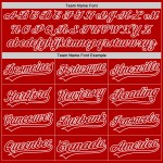Weiß Throwback Custom Authentic Jersey Baseball Rot Weiß Throwback Custom Authentic Jersey Baseball Rot