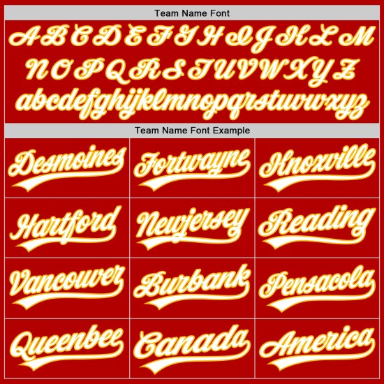 Throwback Baseball Authentic Red Jersey Custom Weiß-Gold Throwback Baseball Authentic Red Jersey Custom Weiß-Gold
