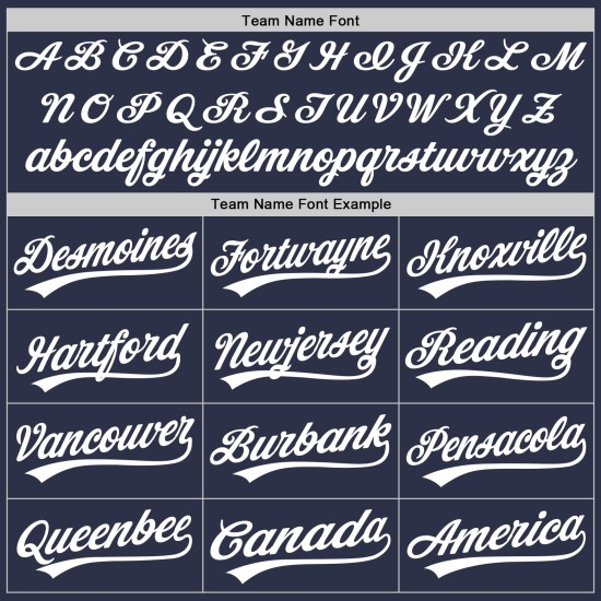 Weißes, marineblaues authentisches Baseball-Trikot im Retro-Look Weißes, marineblaues authentisches Baseball-Trikot im Retro-Look