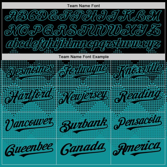 3D Jersey Farbverlauf Quadrat Schwarz Baseball Teal Muster Formen Authentisches Design Custom 3D Jersey Farbverlauf Quadrat Schwarz Baseball Teal Muster Formen Authentisches Design Custom