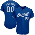Benutzerdefiniertes authentisches Baseball-Trikot in Königsblau Benutzerdefiniertes authentisches Baseball-Trikot in Königsblau