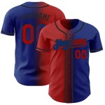 Authentic Fashion Custom Rot-Schwarz Gradient Royal Baseball Jersey Authentic Fashion Custom Rot-Schwarz Gradient Royal Baseball Jersey