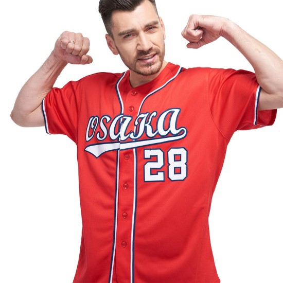 Benutzerdefiniertes rot-weiß-marineblaues Baseballtrikot Benutzerdefiniertes rot-weiß-marineblaues Baseballtrikot