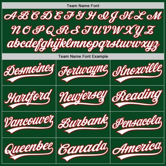 Weiß-Rotes Baseball Throwback Authentic Green Custom Jersey Weiß-Rotes Baseball Throwback Authentic Green Custom Jersey