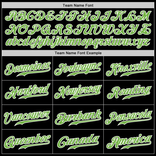Benutzerdefinierte schwarz neongrün Nadelstreifen neongrün-weiß authentische Baseball Jersey Benutzerdefinierte schwarz neongrün Nadelstreifen neongrün-weiß authentische Baseball Jersey