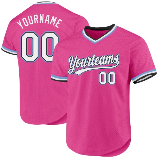 Rosa Blau Jersey Schwarz-Licht Baseball Authentische Throwback Custom Rosa Blau Jersey Schwarz-Licht Baseball Authentische Throwback Custom
