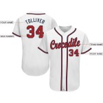 Individuelles weiß-rot-marineblaues Baseballtrikot Individuelles weiß-rot-marineblaues Baseballtrikot