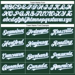 Jersey Weiß-Hell Benutzerdefinierte Grün Baseball Blau Authentisch Jersey Weiß-Hell Benutzerdefinierte Grün Baseball Blau Authentisch