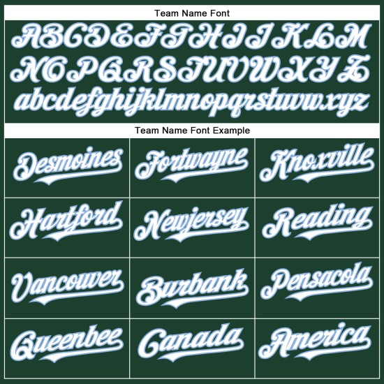 Jersey Weiß-Hell Benutzerdefinierte Grün Baseball Blau Authentisch Jersey Weiß-Hell Benutzerdefinierte Grün Baseball Blau Authentisch