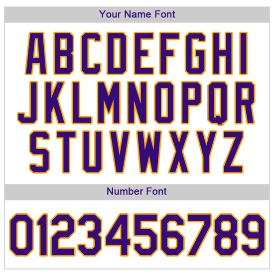 Benutzerdefinierte weiß lila Nadelstreifen lila-gold authentische Baseball Jersey Benutzerdefinierte weiß lila Nadelstreifen lila-gold authentische Baseball Jersey