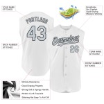 Authentisches weißes Baseball-Trikot in Silber-Schwarz, ärmellos, individuell Authentisches weißes Baseball-Trikot in Silber-Schwarz, ärmellos, individuell