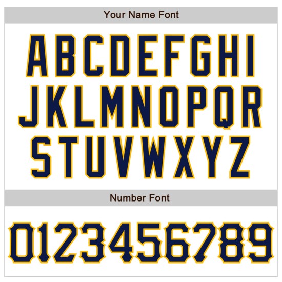 Shape Custom Authentic Navy-Gold Design Weiß 3D Jersey Baseball Scharfes Abstraktes Muster Shape Custom Authentic Navy-Gold Design Weiß 3D Jersey Baseball Scharfes Abstraktes Muster