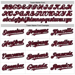 Crimson-Schwarz Baseball Jersey Weiß Authentic Line Custom Crimson-Schwarz Baseball Jersey Weiß Authentic Line Custom