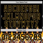 Gelb Schwarz Design Authentische Baseball Muster Stil Ethnische Jersey Afrikanische Gelb Schwarz Design Authentische Baseball Muster Stil Ethnische Jersey Afrikanische