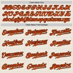 Benutzerdefinierte Creme Schwarz Nadelstreifen Orange-Schwarz Authentic Baseball Jersey Benutzerdefinierte Creme Schwarz Nadelstreifen Orange-Schwarz Authentic Baseball Jersey