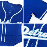 Benutzerdefiniertes authentisches Baseball-Trikot in Königsblau Benutzerdefiniertes authentisches Baseball-Trikot in Königsblau